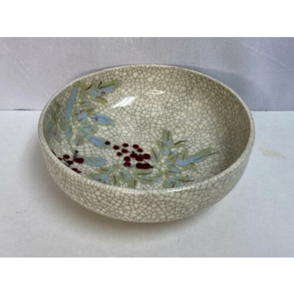 Antique Qing Dynasty Crackle Glaze Hand Painted Pottery‎ Bowl Great Condition! - Picture 8 of 12